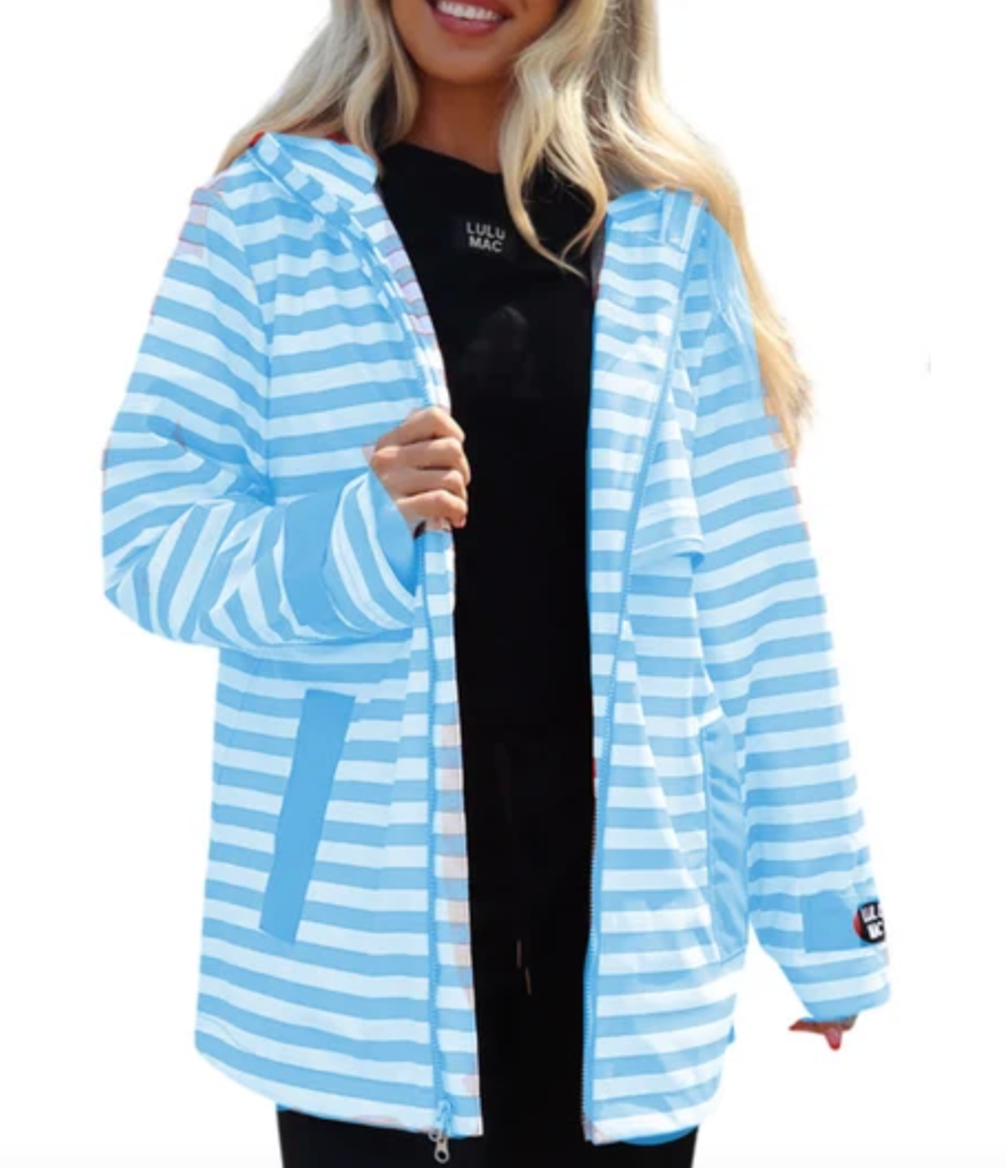 LULU MAC Raincoat - Blue/White Stripe