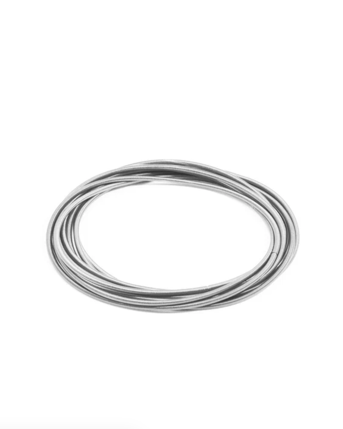 Stainless Steel Bangle Set in Silver
