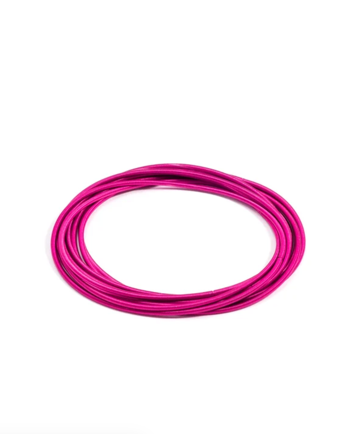 Stainless Steel Bangle Set in Hot pink