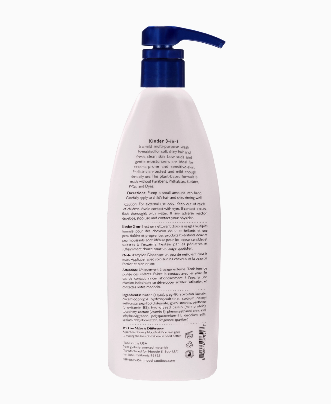 Noodle & Boo - Kinder 3-in-1 Shampoo, Conditioner, & Body Wash