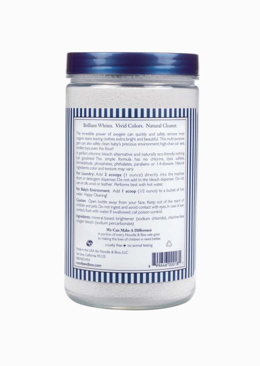 Back view of a white plastic jar of Bella Waves Yidil Colors Natural Cleanse with a dark blue cap, showing the product's back label.