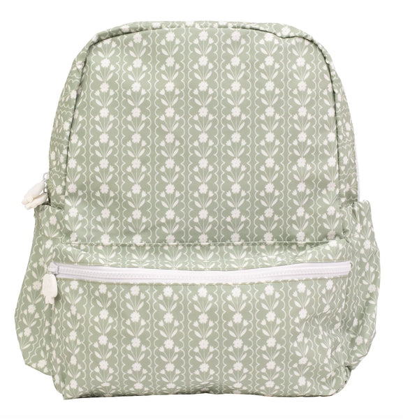 Apple of My Isla - Large Backpack (Sage Floral)