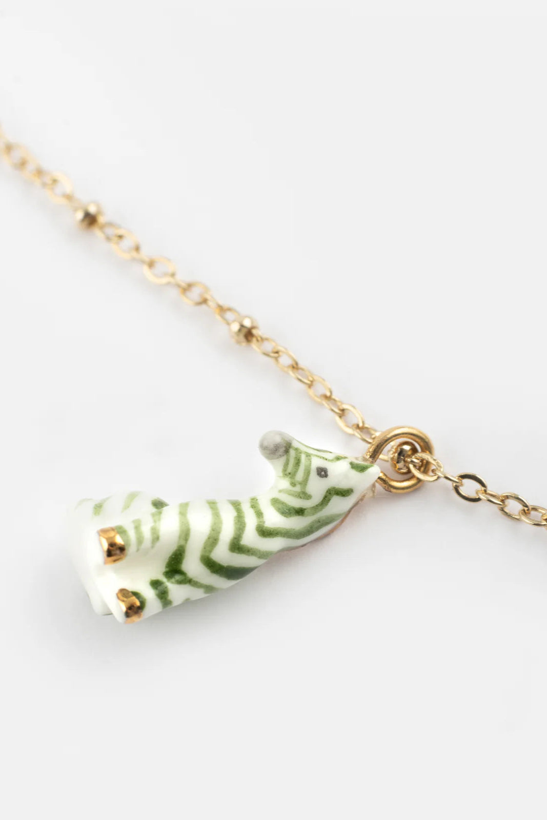 Nach - Green Zebra Necklace (Savane)