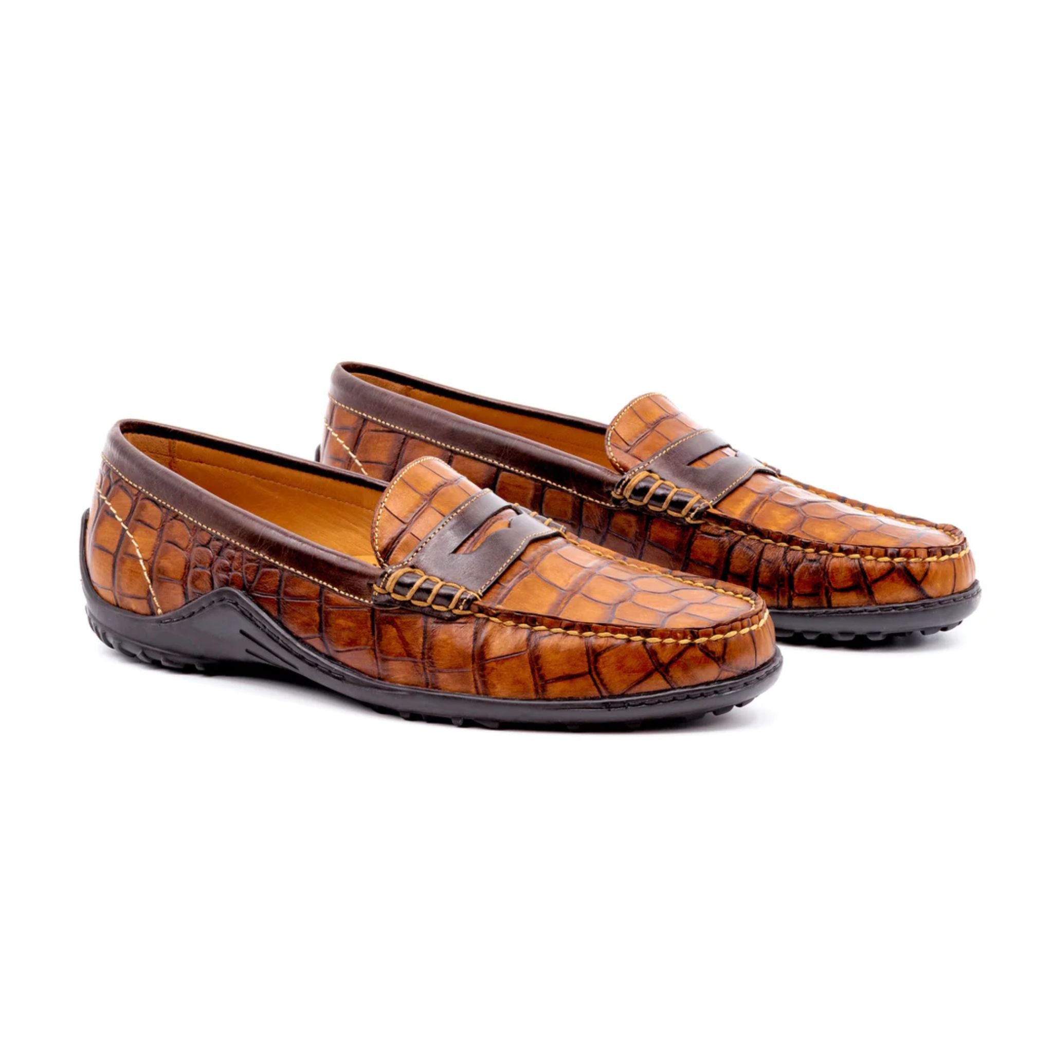 The Bill Penny Loafer- Alligator Grain Leather