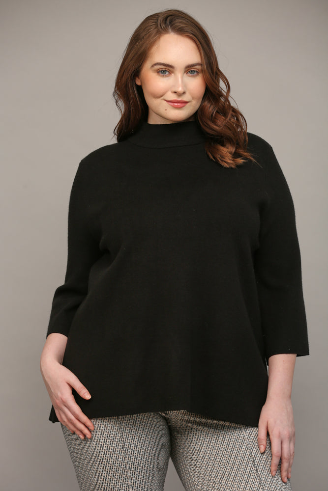 The Willow Curvy Sweater -Black *Final Sale*
