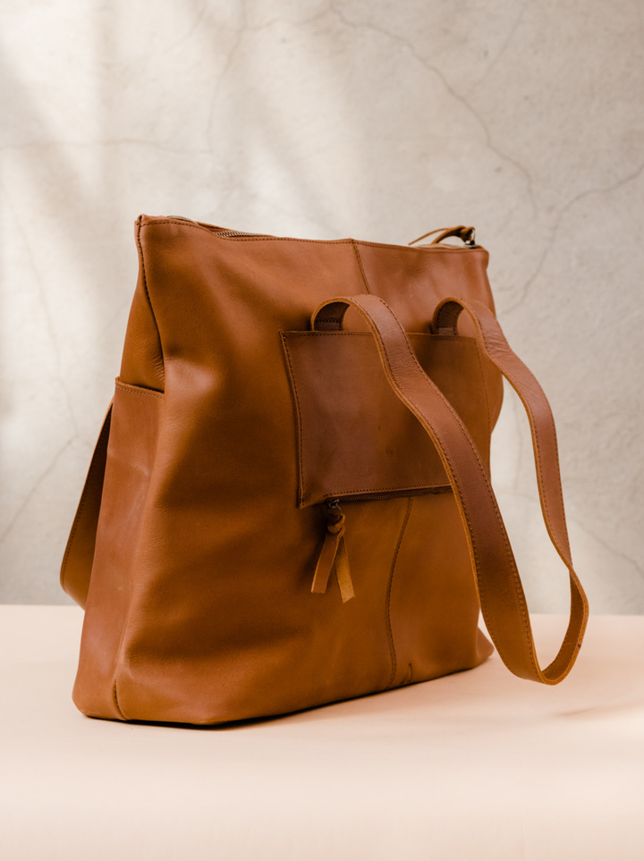 Yari Carry-On Tote - Cognac