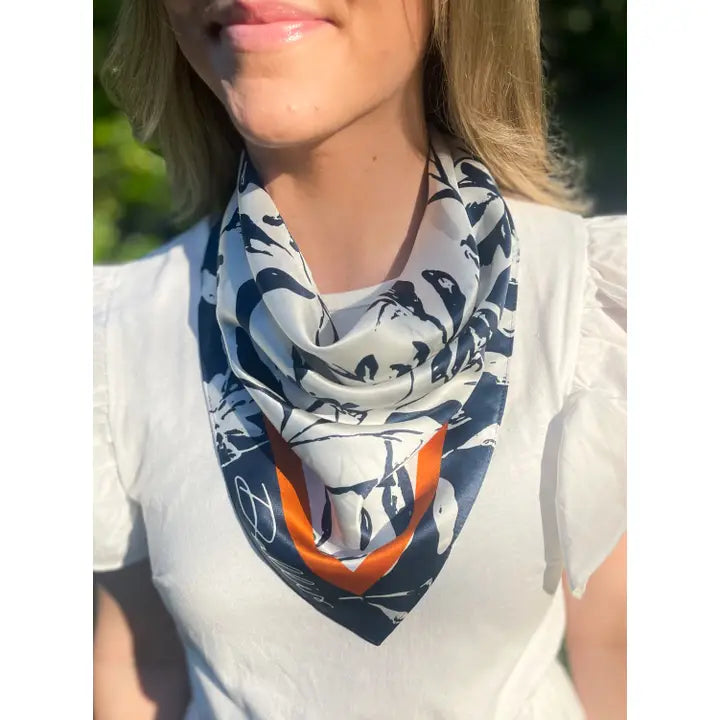 Dallis Foshee - Auburn Scarf (Navy)