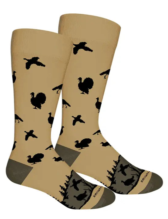 Brown Dog Socks - Wild Turkey (Khaki)