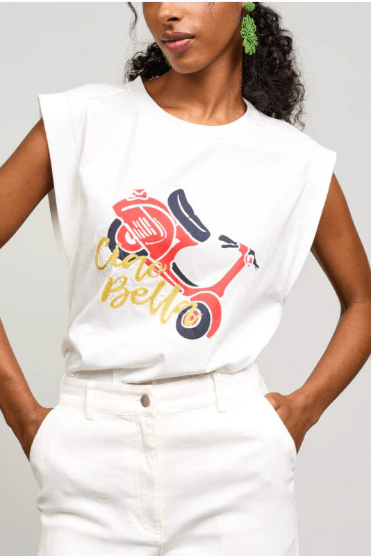 Vespa Top (Off White)