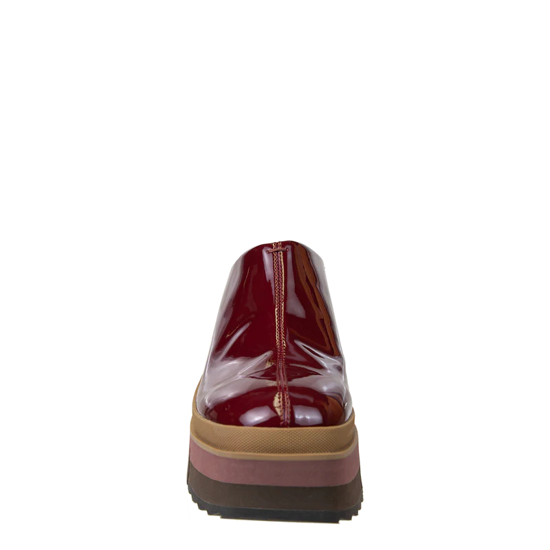 Naked Feet - Coach Platform Clogs (Deep Red)