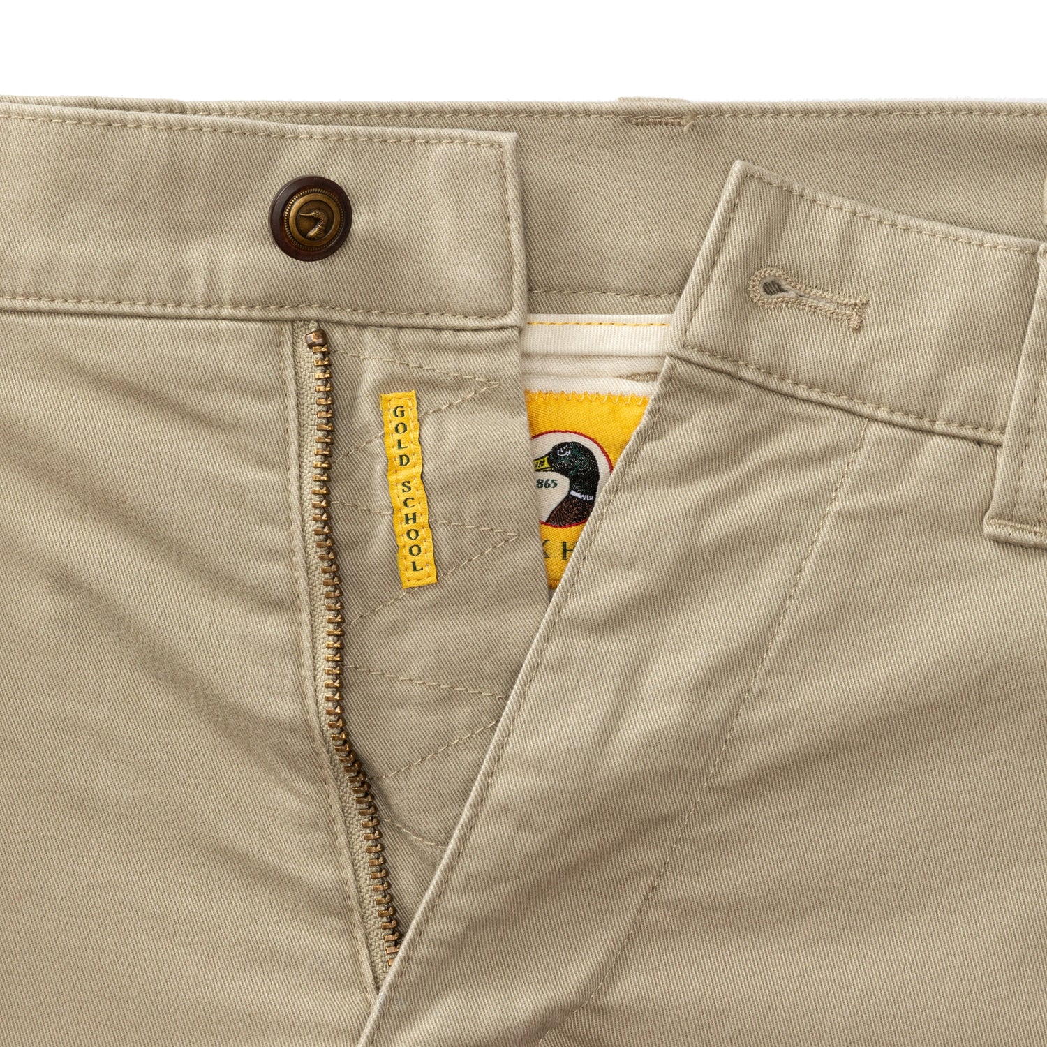 Duck Head - Classic Fit Gold School Chino (Khaki Gold Patch)