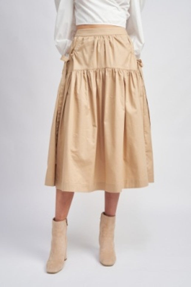 En Saison - The Sandrine Midi Skirt (Sand)