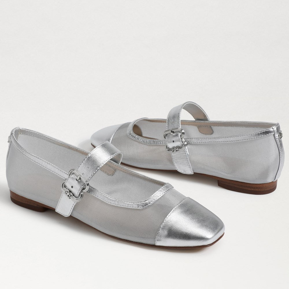 Sam Edelman - The Miranda Mary Jane Flat (Silver)