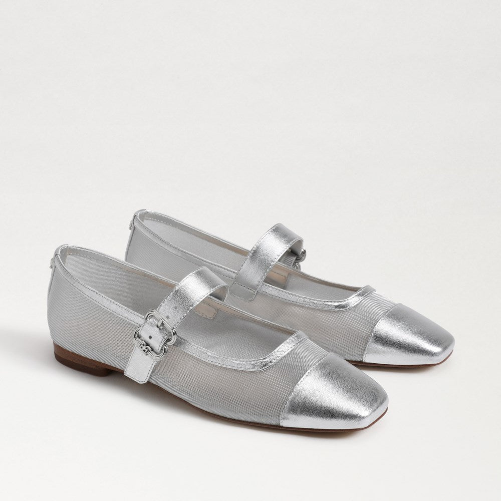 Sam Edelman - The Miranda Mary Jane Flat (Silver)