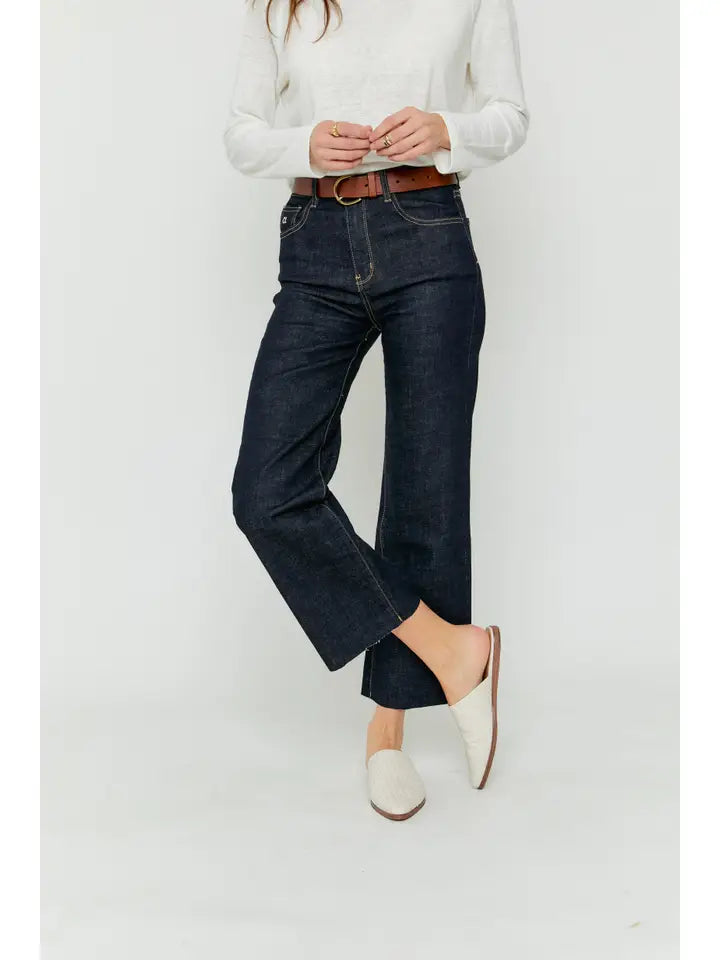 Oliver Logan - Aberdeen Ankle Crop High Rise Jean (Timbers)