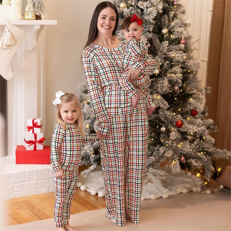 Mary Square - The Annie Pajamas Pant Set (Family Plaid)