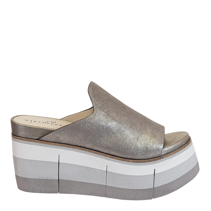 Flow Silver Platform Sandals - Naked Feet
