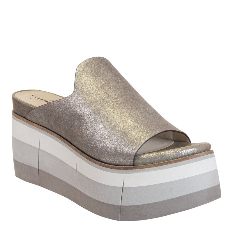Flow Silver Platform Sandals - Naked Feet