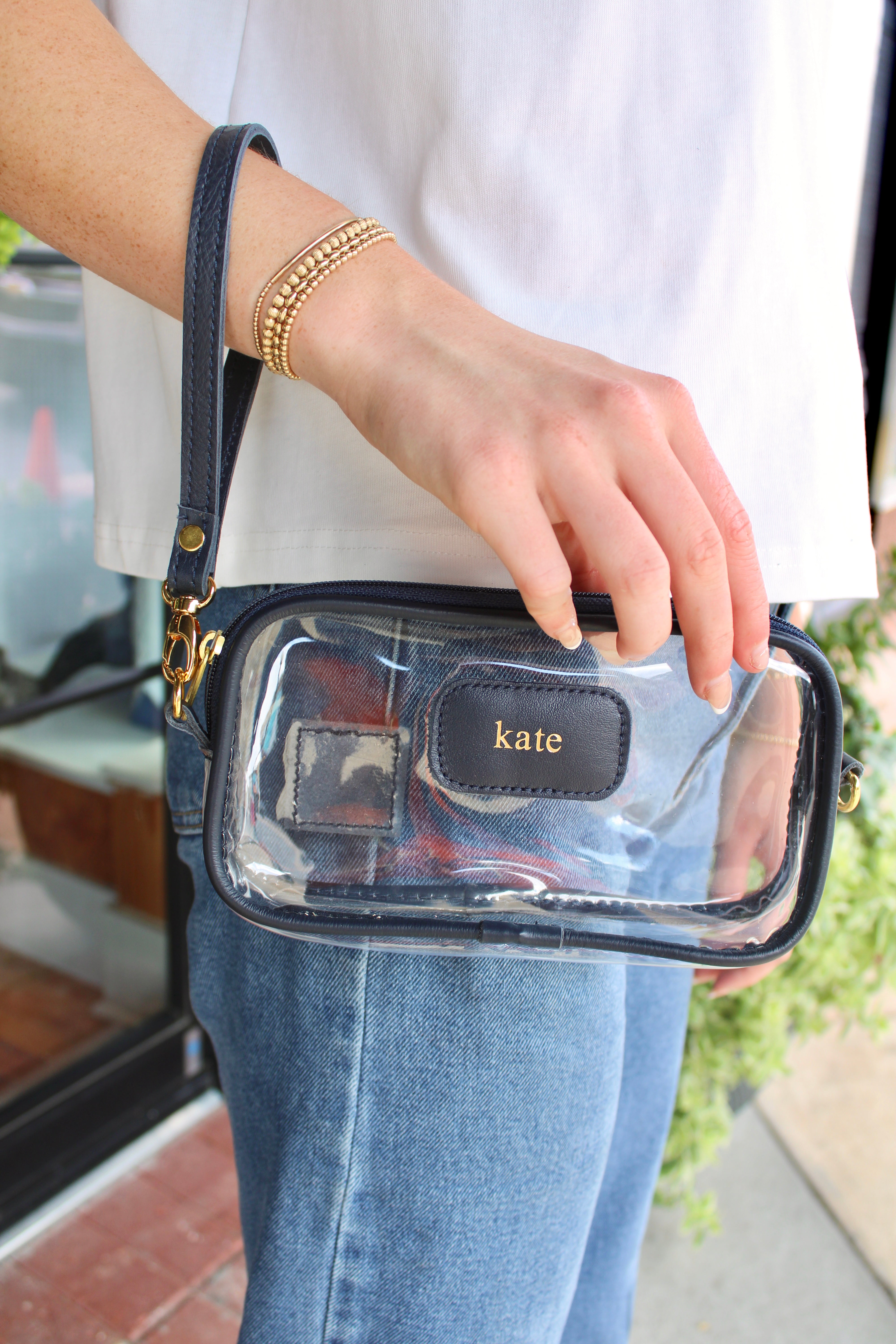 Jon Hart - Clear Crosslet (Navy Leather)
