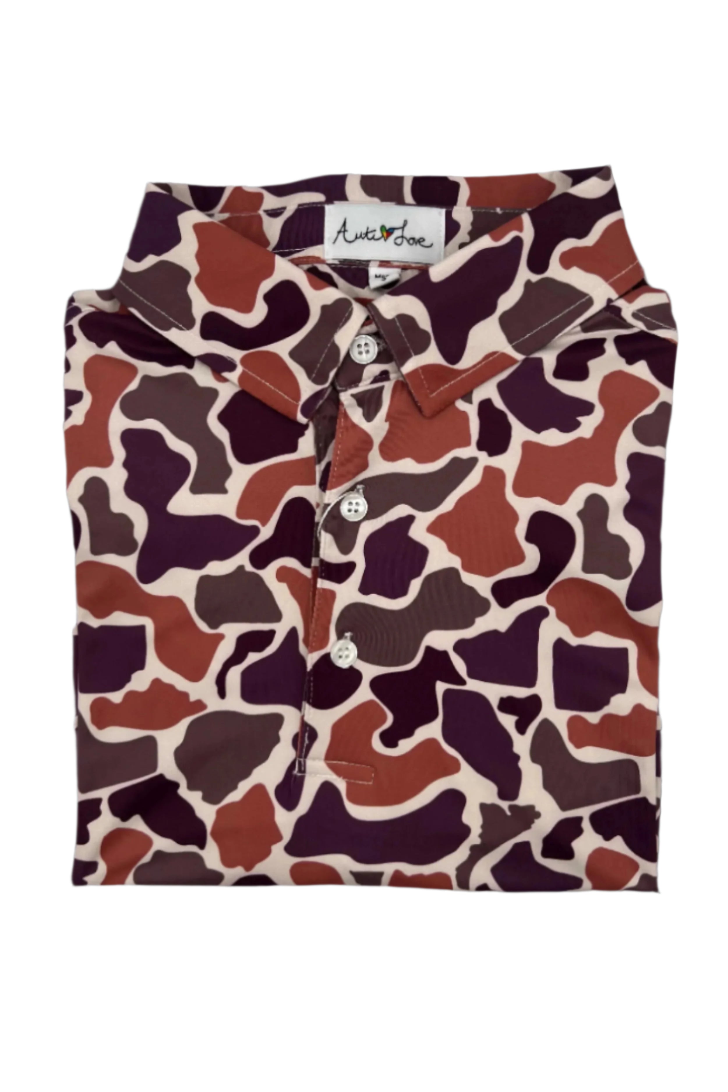 AutiLove - Performance Polo (Old School Camo)