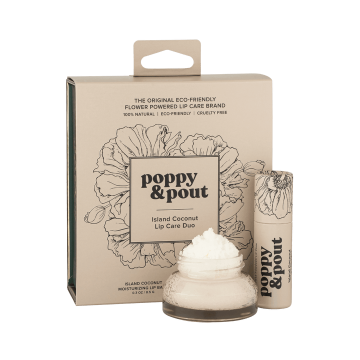 Poppy & Pout - Lip Care Duo (Island Coconut)