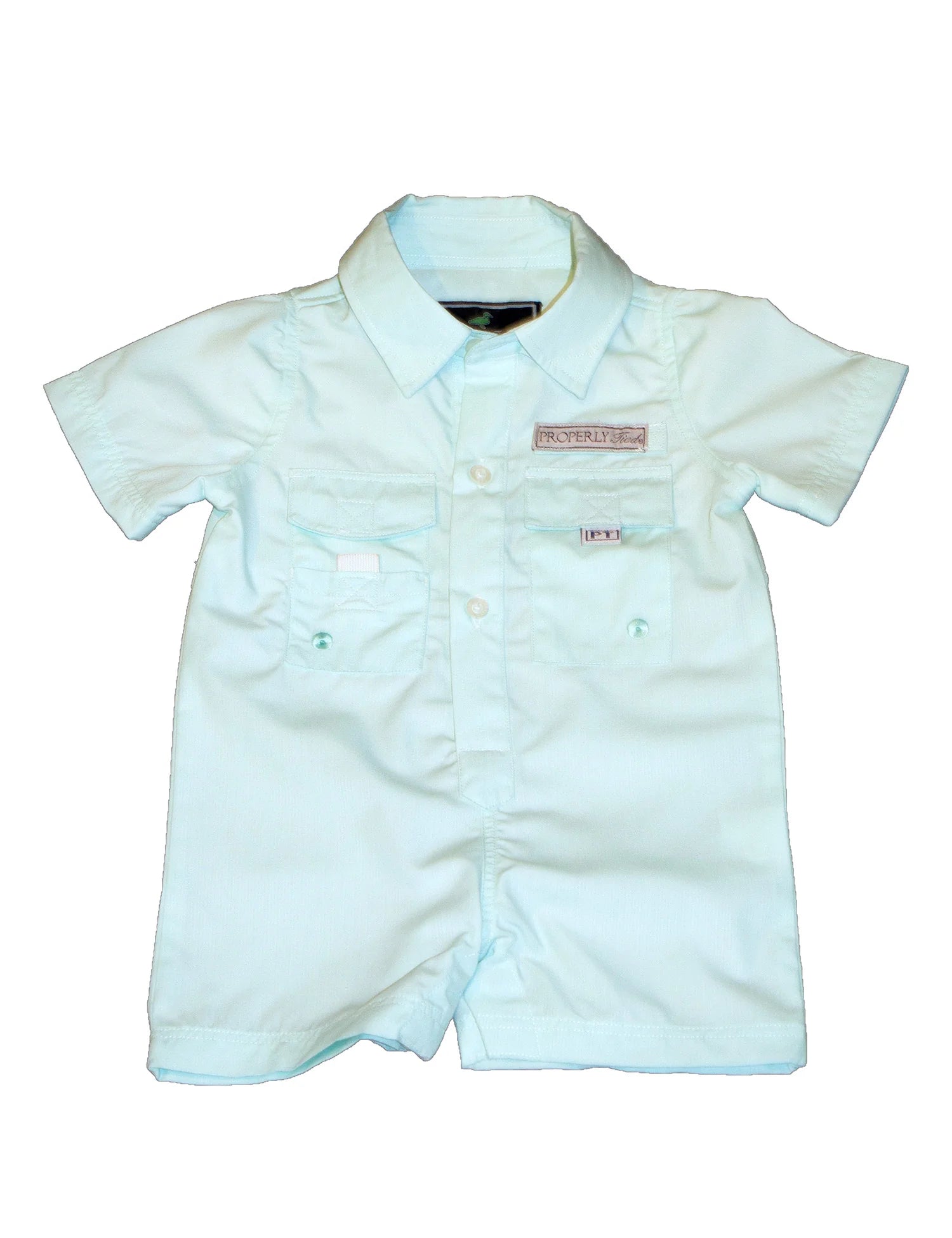 Properly Tied - Spring Baby Performance Fishing Shortall (Seafoam)