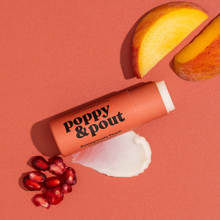 Poppy & Pout - Lip Balm (Pomegranate Peach)