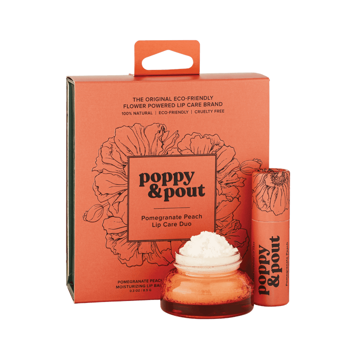 Poppy & Pout - Lip Care Duo (Pomegranate Peach)