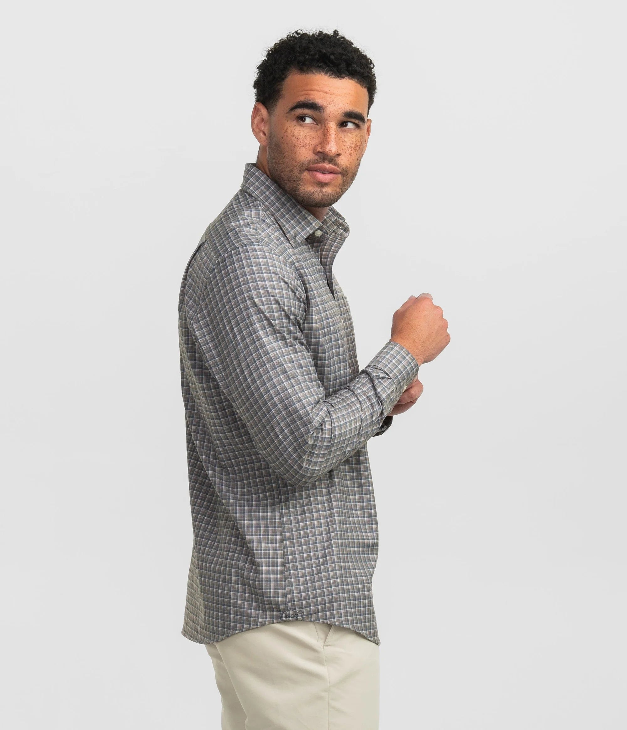 SSCO - Dawson Check Button Down (Spruce)