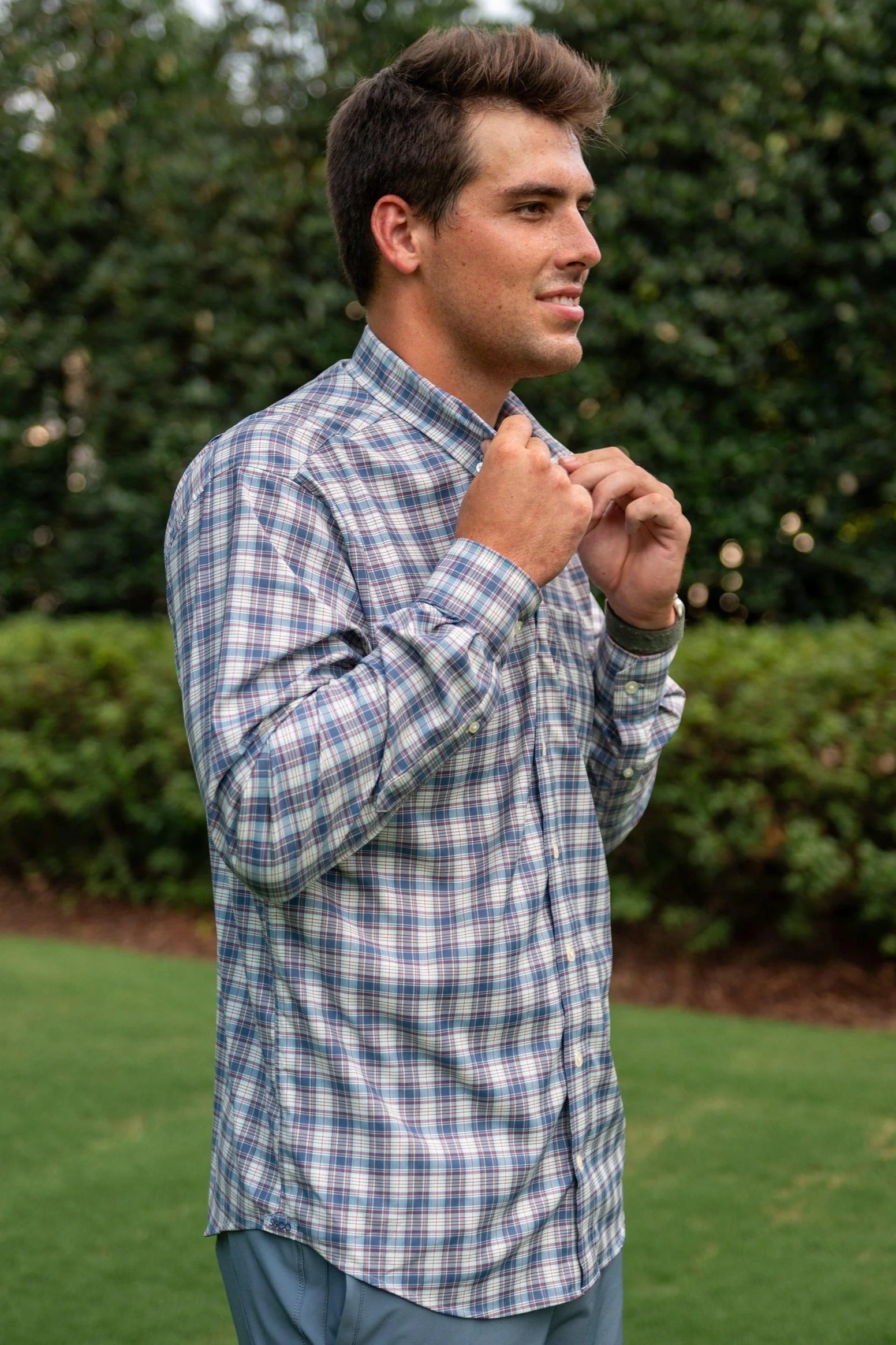 SSCO - Edmonton Plaid Button Down (Coastline) FINAL SALE