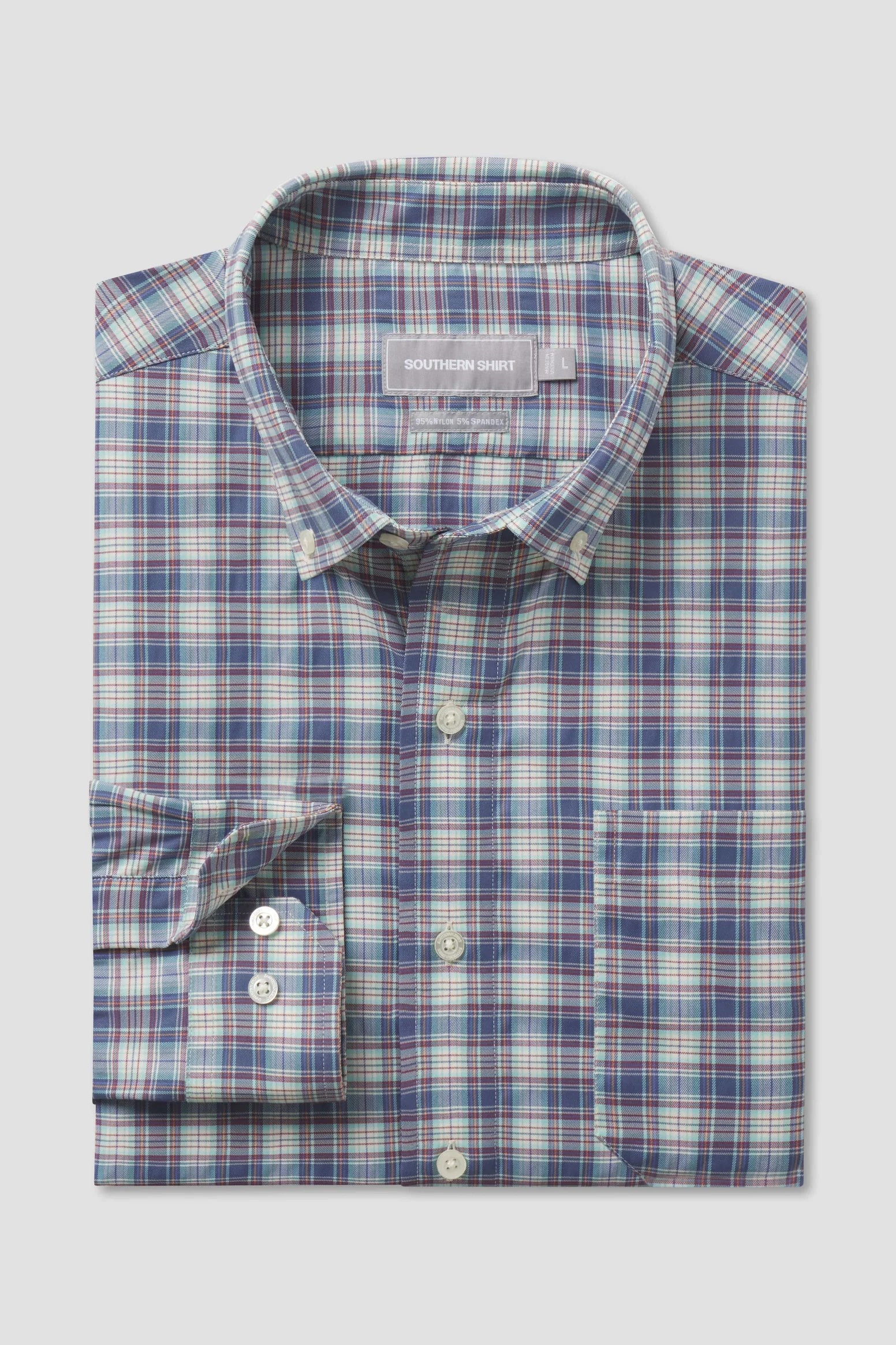 SSCO - Edmonton Plaid Button Down (Coastline)