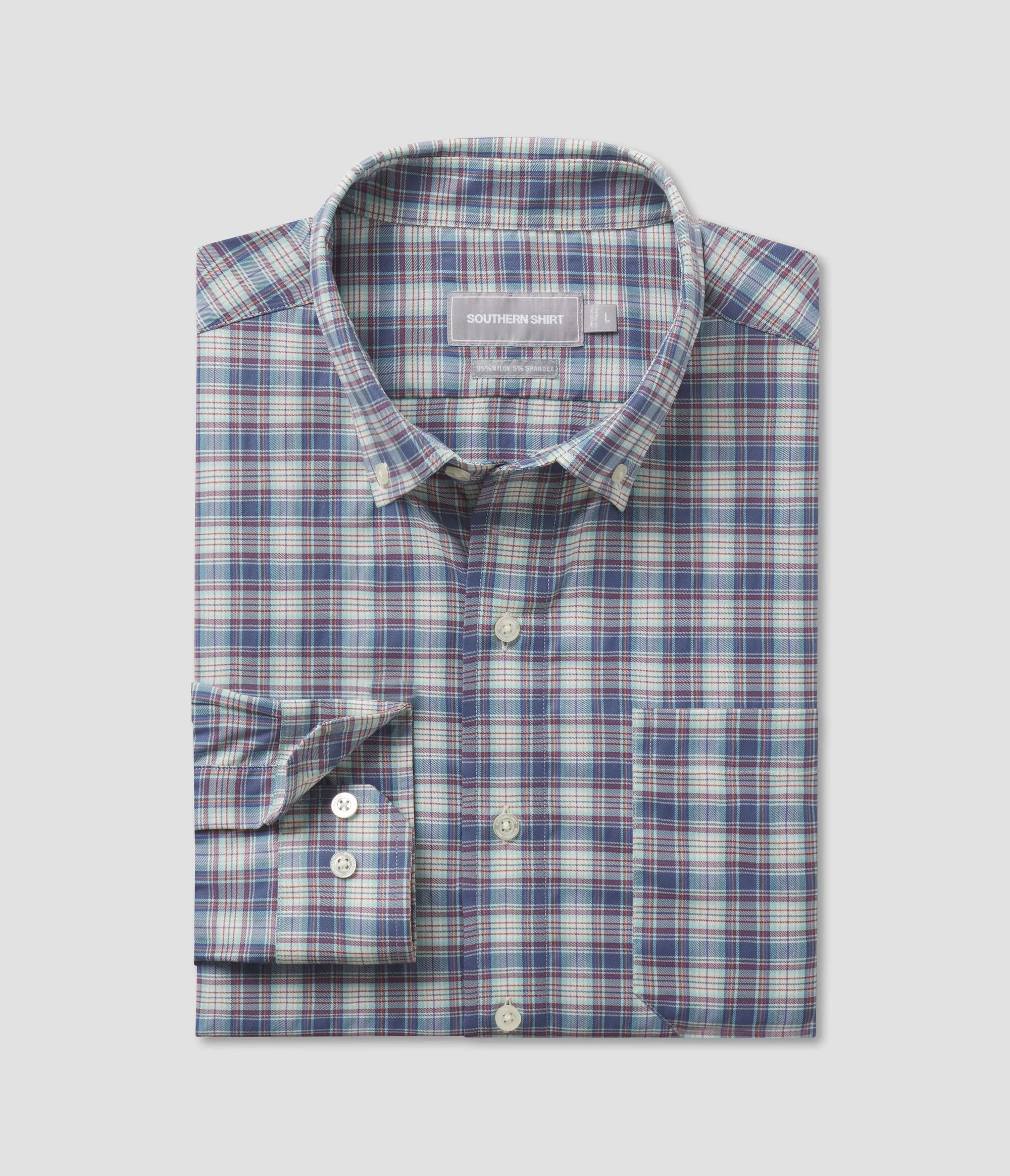 SSCO Edmonton Plaid Button Down (Coastline)