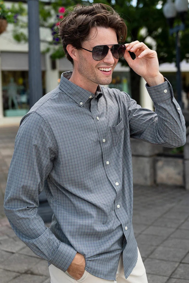 SSCO - Hudson Check Button Down (Weathervane) FINAL SALE