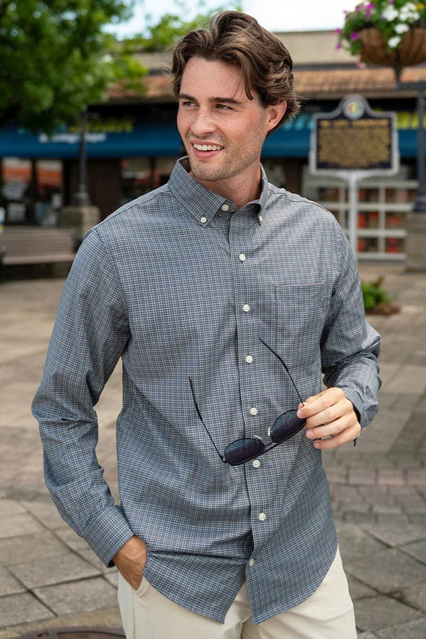 SSCO - Hudson Check Button Down (Weathervane) FINAL SALE