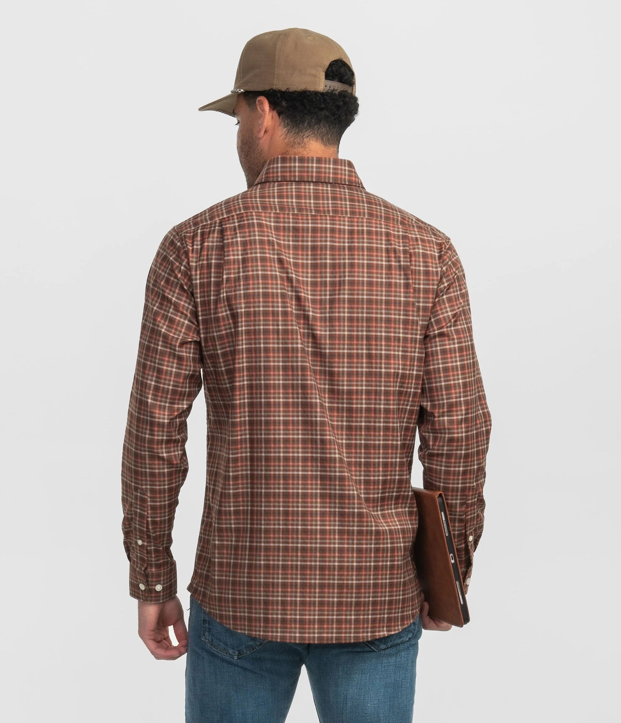 SSCO - Samford Check Button Down (Hazelnut)