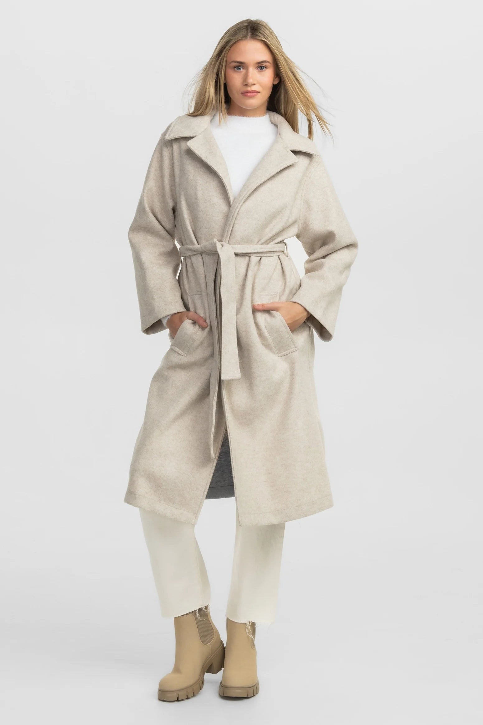 SSCO - Broadway Fleece Coat (Oatmeal) FINAL SALE