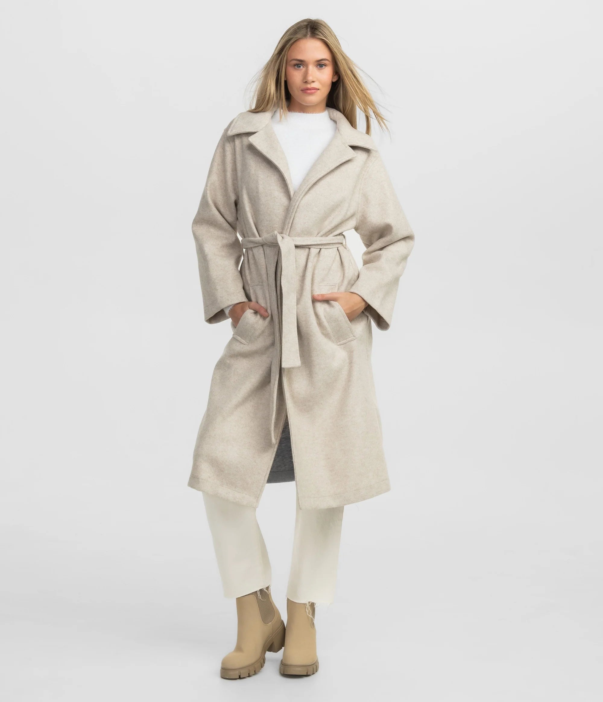 SSCO - Broadway Fleece Coat (Oatmeal)