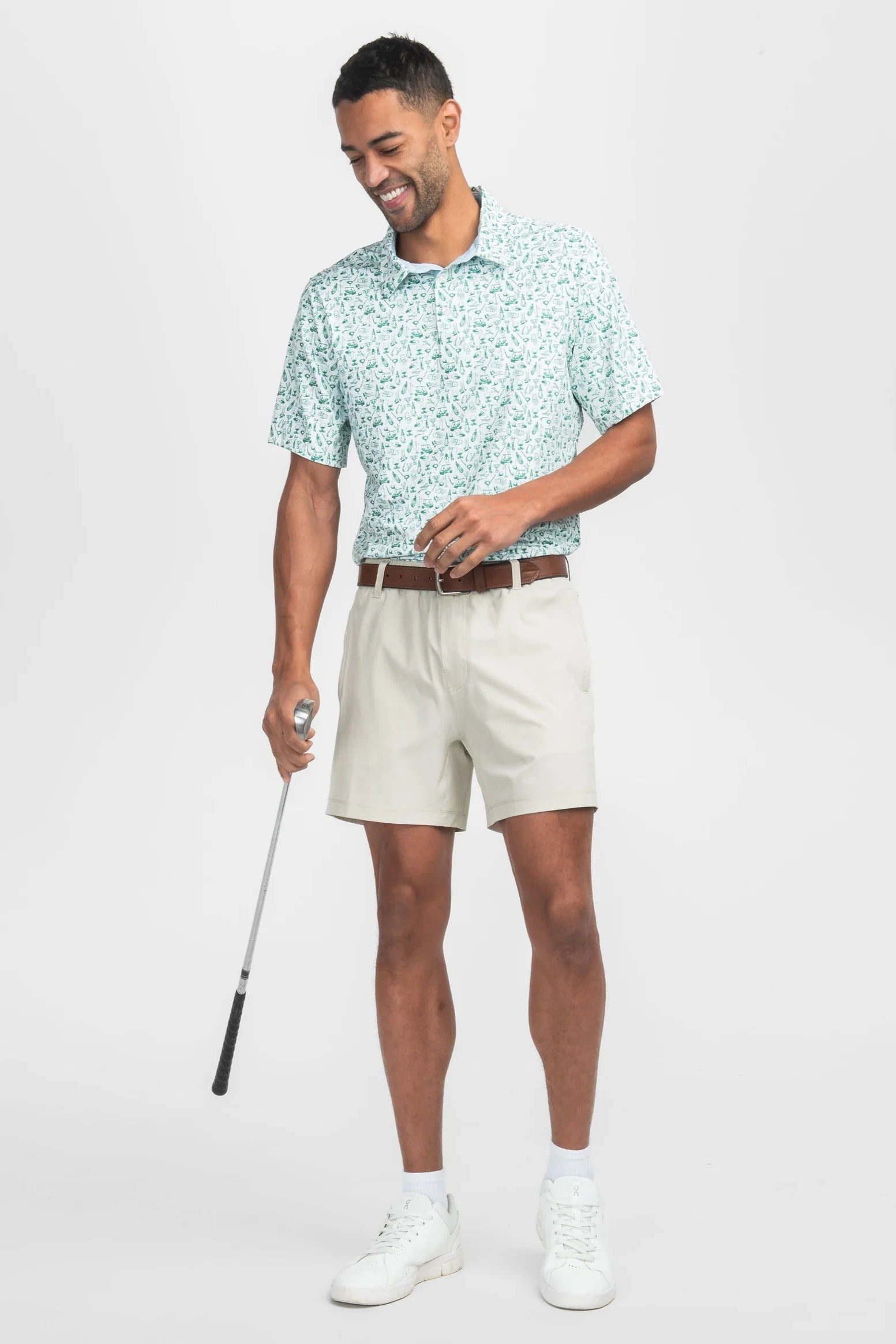 SSCO - Tapped In Printed Polo (Meadow)