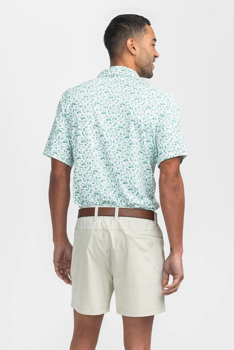 SSCO - Tapped In Printed Polo (Meadow)