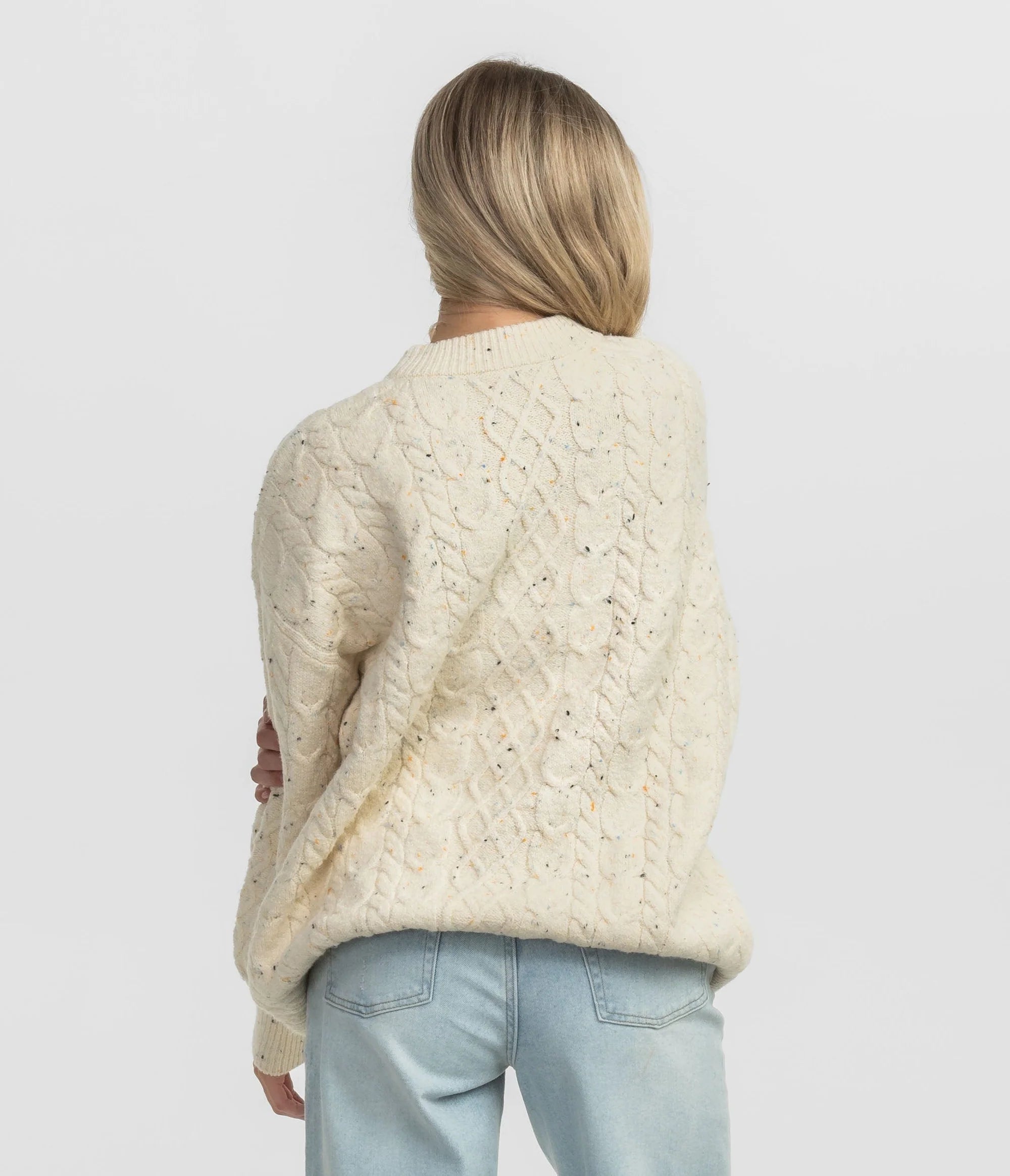 SSCO - Comfy Cozy Cable Sweater (Off White)