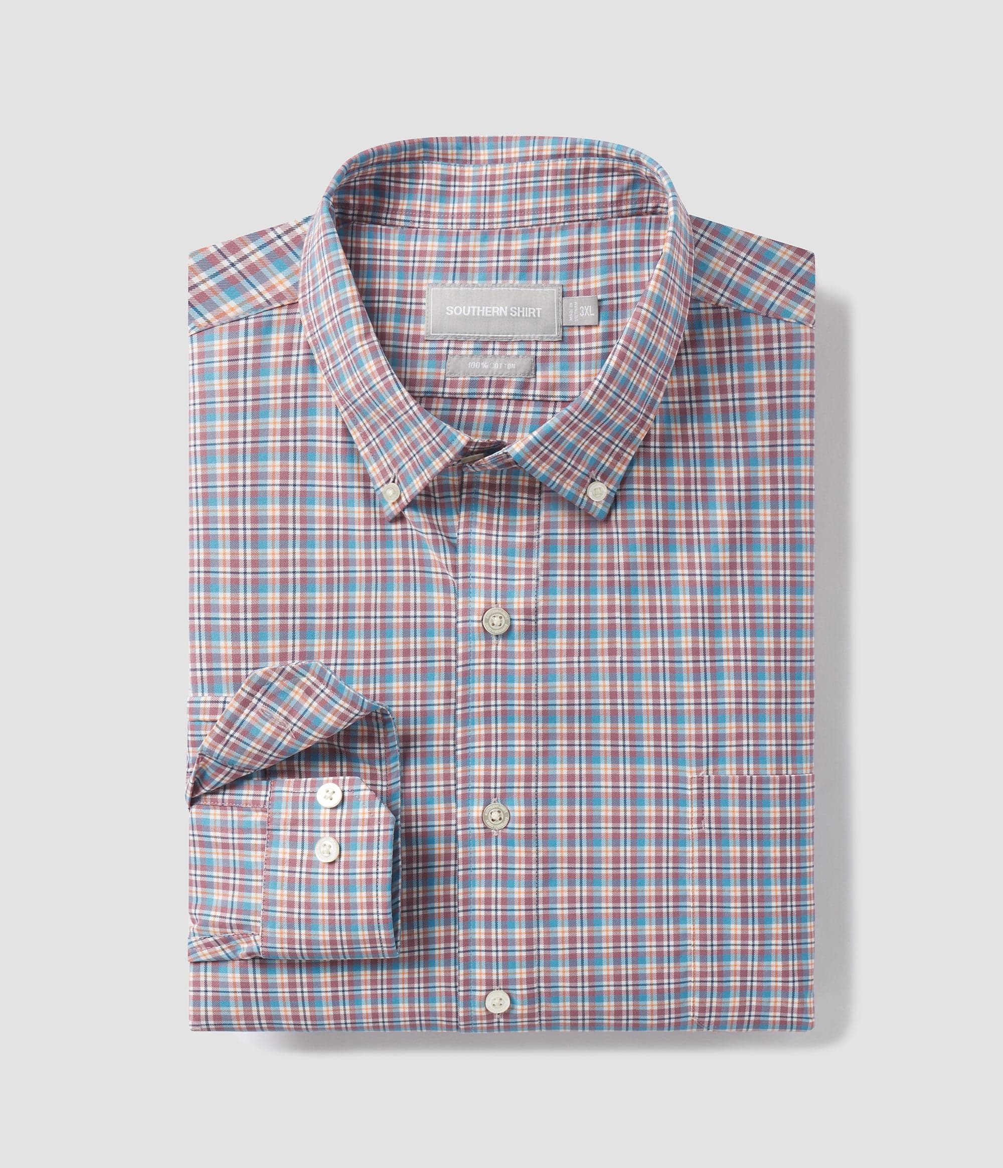 SSCO - Columbia Plaid Button Down (Country Blue)