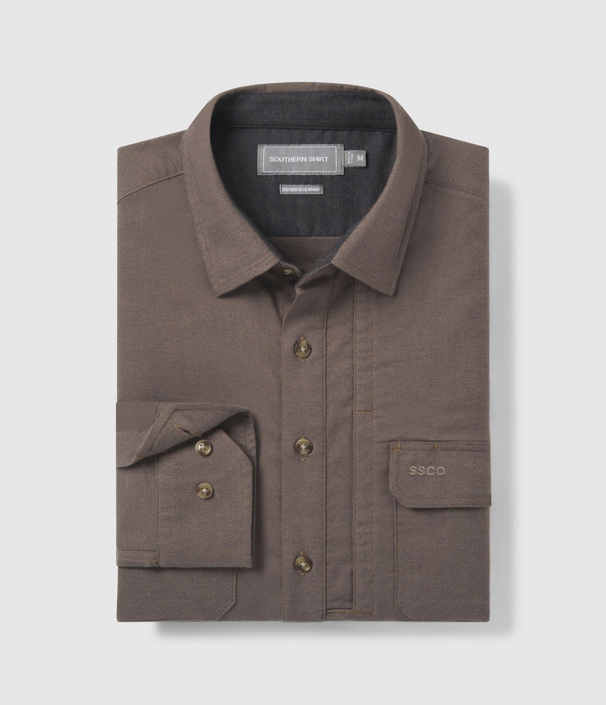 Southern Shirt All Terrain Tech Flannel - Driftwood *Final Sale*