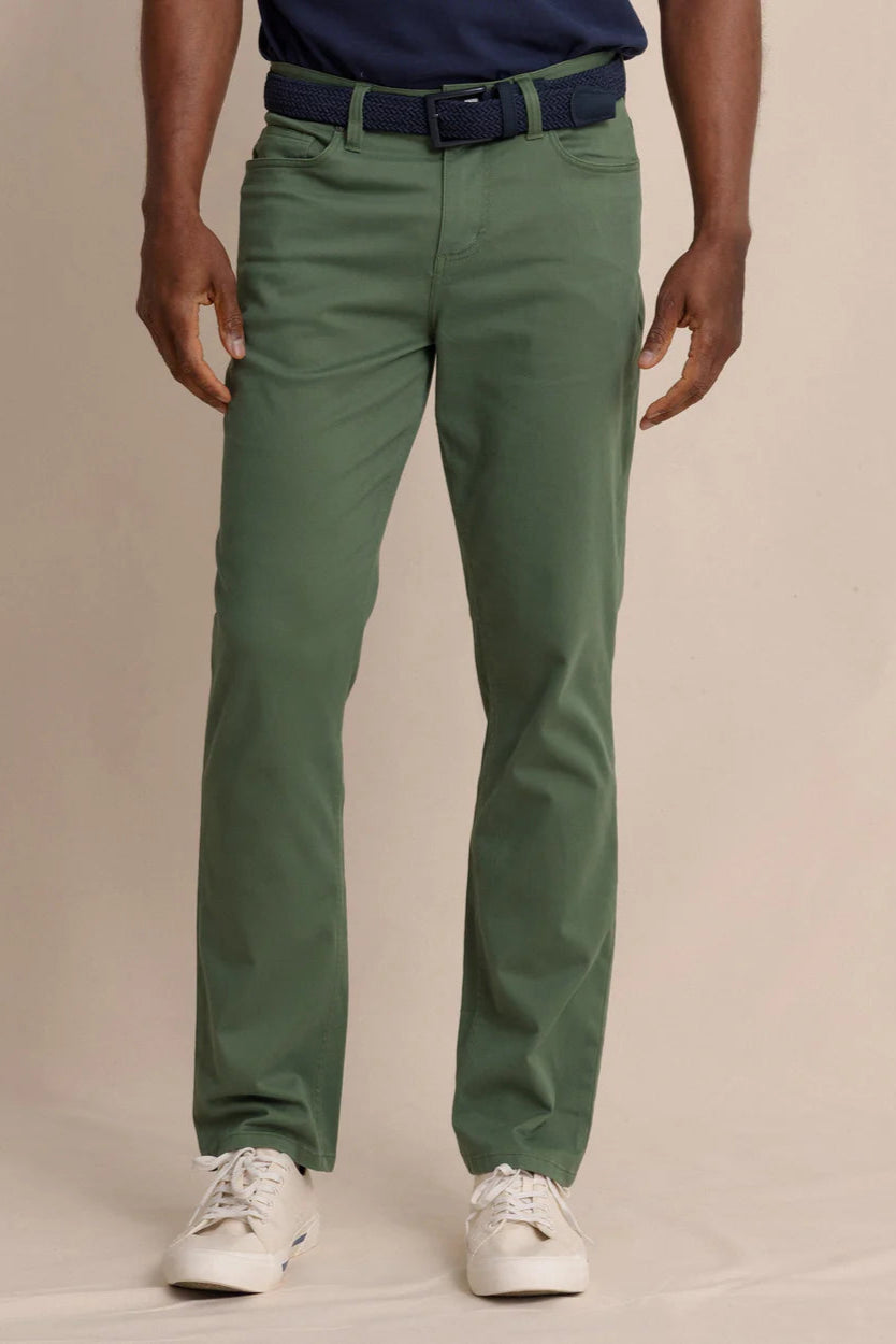 Southern Tide - Sullivan 5 Pocket Pant (Bronze Green)