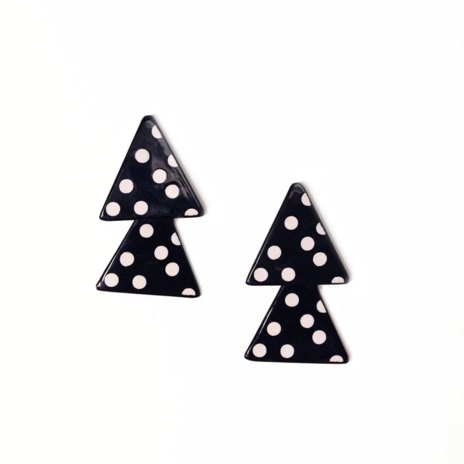 Sunshine Tienda - Polka Triangle Earrings