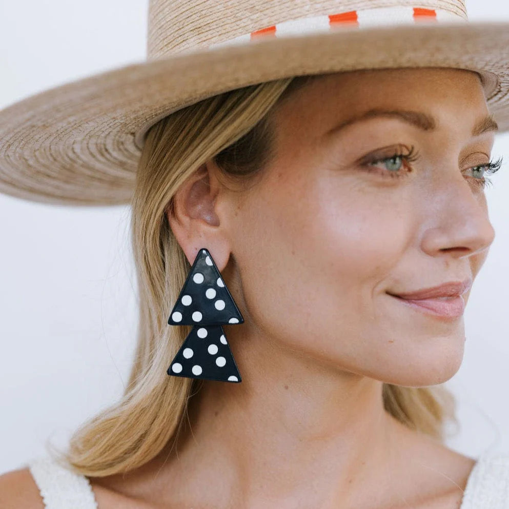 Sunshine Tienda - Polka Triangle Earrings