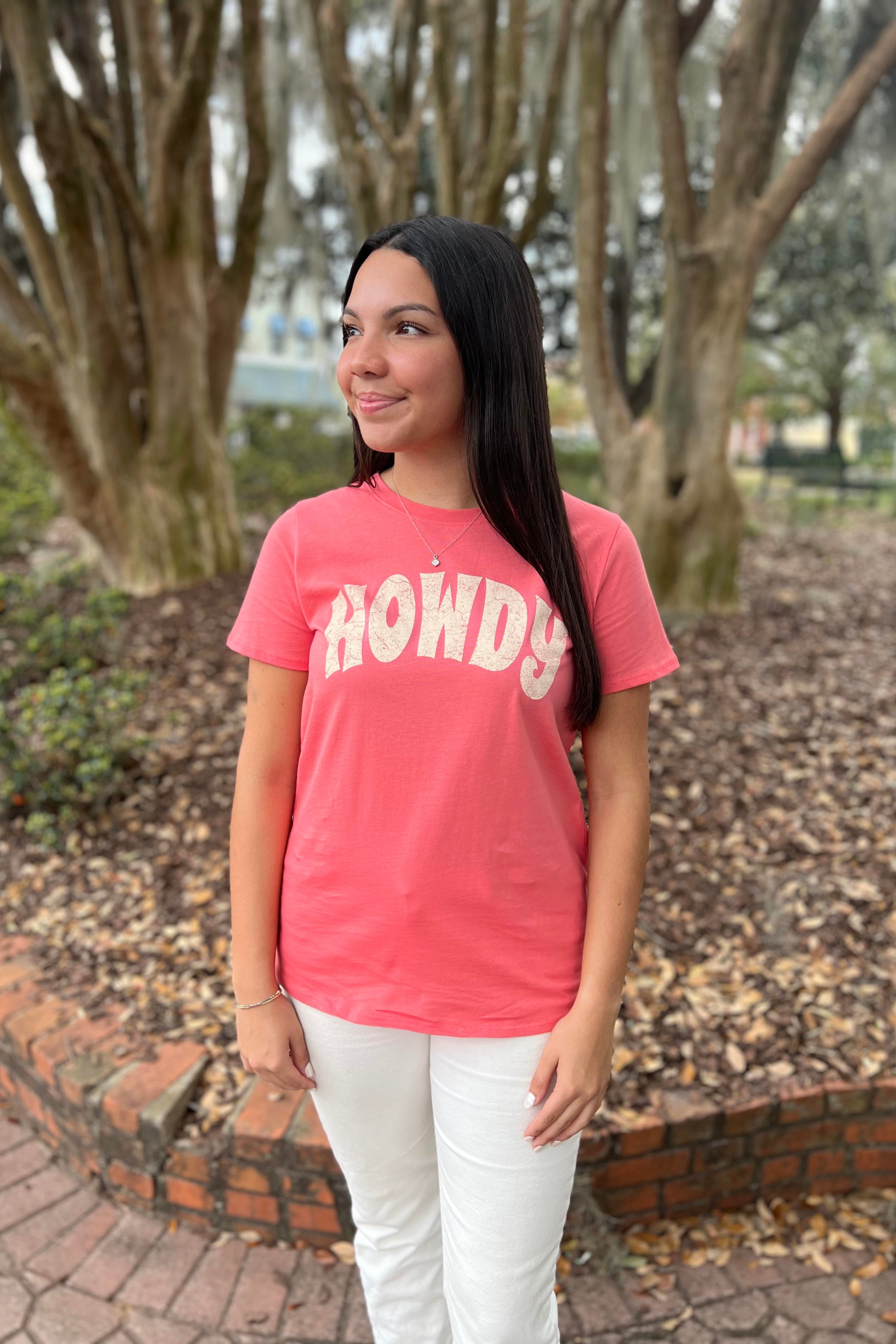 The Howdy Tee (Coral)