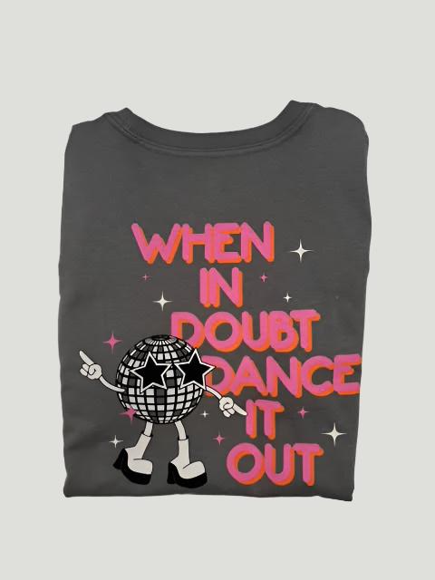 SSCO Girls Long Sleeve Youth Dance It Out Tee (Volcanic Ash)