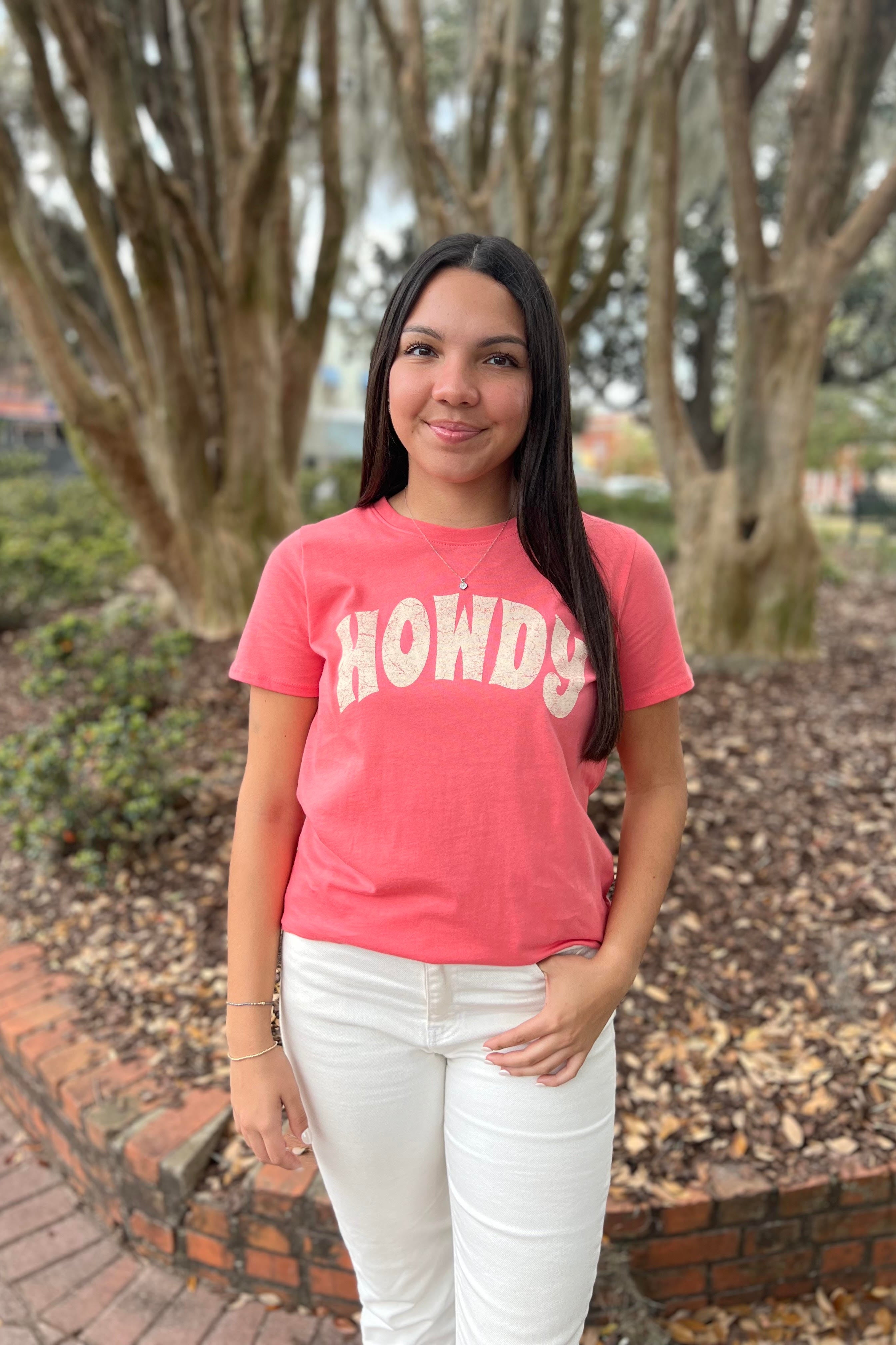 The Howdy Tee (Coral)