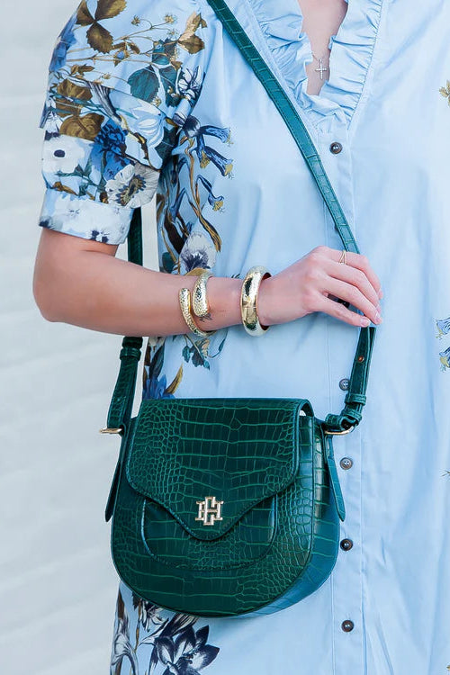 Caroline Hill - Sasha Handbag (Hunter Green EC)