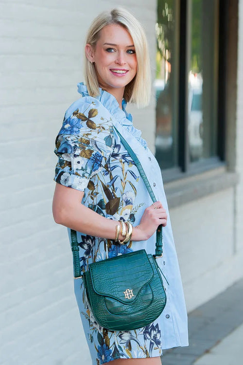 Caroline Hill - Sasha Handbag (Hunter Green EC)